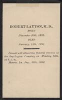 Robert Layton Funeral Notice