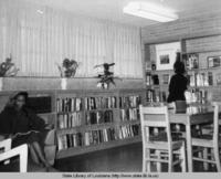 Interior view of the Journet Branch library in Saint Martinville Louisiana in 1957