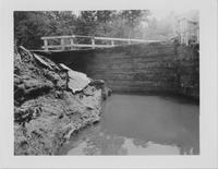 Flood Damage to Bridge, Fisherville, Louisiana, in 1953