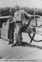 Huey Pierce Long with Senator Hattie Caraway of Arkansas on a ferry