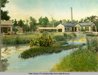 Union Sulphur Mine Company facilities near Lake Charles Louisiana circa 1920