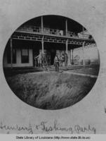 Hunting and fishing party at Lakeview Hotel in New Iberia Louisiana in 1894