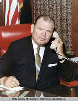 Portrait of Louisiana politician and educator Bill Dodd in Baton Rouge Louisiana circa 1960s