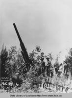 Artillery in the field as part of Third Army maneuvers