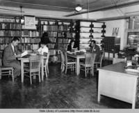 Interior view of the Southern University library in Baton Rouge Louisiana circa 1940s