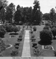 Gardens at the College of the Sacred Heart at Grand Coteau Louisiana in 1968