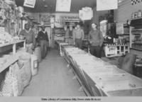 Interior of Chastant Brothers Feed Store in Lafayette Louisiana in the 1940s