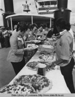 Lunch aboard the Steamer Natchez at New Orleans circa 1970s