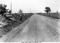 Road bed near Hamburg, Louisiana, 1927