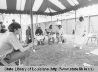 Performance at the first annual Jazz and Heritage Festival in New Orleans Louisiana in 1970