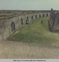 Exterior view of Fort Pike in New Orleans Louisiana in 1967