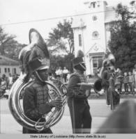 Marching band at the Yambilee Festival in Opelousas Louisiana in 1970