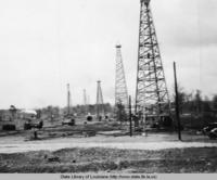 Oil well in Lafitte Louisiana in the 1930s