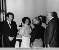 Reception honoring Lt. Gen. Claire Chennault in Baton Rouge Louisiana in 1976