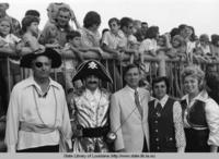 People in pirate costumes at the Contraband Days Festival in Lake Charles Louisiana circa 1970