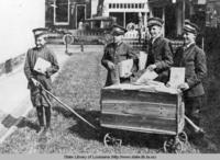 Boys delivering telephone company directories in 1919