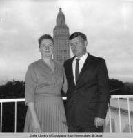 Library director Mary Ellen Janowski with her husband Mike Janowski at the State Library of Louisiana in Baton Rouge