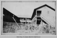 Apartment house at Llano Cooperative Colony near Leesville Louisiana in the 1920s
