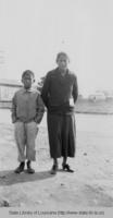 Native American mother and son near Elton Louisiana in the 1930s