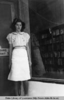 Female custodian at the Vermilion Parish library in Erath Louisiana in 1941