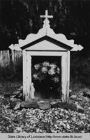 Tomb at Berthoud Cemetery in Lafitte Louisiana in the 1940s