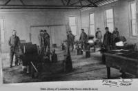 Forge shop and students at the Louisiana Industrial Institute in Ruston Louisiana circa 1910