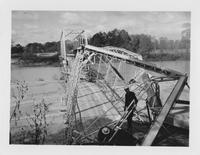 East Thompson Creek Bridge, East Feliciana, on January 8, 1957, after an accident