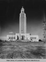 Louisiana state capitol building nearing completion