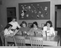 Students at the Westdale Junior High library in Westdale Louisiana in 1958