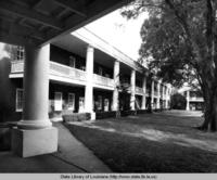 Exterior view of the Pentagon Barracks in Baton Rouge Louisiana circa 1960