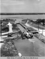 Empire Locks on Empire canal at Buras Louisiana in 1959