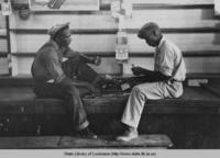 Men playing coon can in bar near Reserve Louisiana