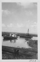 Patton's Blow-Out Equipment on a Barge Leaving Foh's Oil Co., Lake Long, Lafourche Parish, in 1938