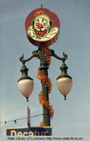 Canal Street Light decoration at Mardi Gras in New Orleans Louisiana in 1967