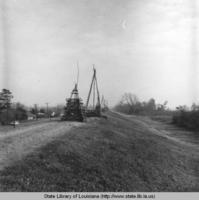 Building the Christmas Eve Bonfires on the levee in Reserve Louisiana in 1968