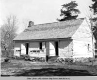 Original kitchen house at Fort Jessup near Many Louisiana circa 1970