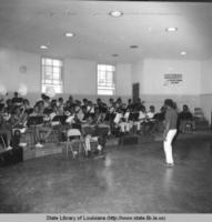 Southern University marching band practice at Southern University in Baton Rouge Louisiana in 1971