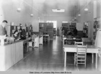 Interior view of the Morehouse Parish Library in Bastrop Louisiana in 1940