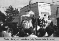 Mardi Gras parade in New Roads Louisiana in 1968