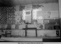 Parish fair exhibit inside the public library in Webster Parish Louisiana in 1941