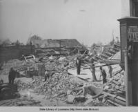 Tornado damage in Amite Louisiana in 1940