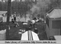 Fairview State Park camping area near Madisonville Louisiana in the 1970s