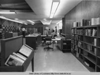 Interior of the Bossier Parish library in Bossier City Louisiana in 1967