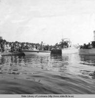 Boating at the Contraband Days Festival in Lake Charles Louisiana circa 1970