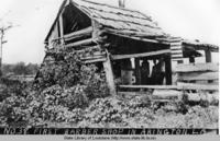 Ruins of the first barbershop in Abington Louisiana around 1916