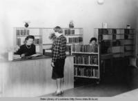 Interior view of the Morehouse Parish Library in Bastrop Louisiana in 1940