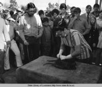 Fur and Wildlife Festival in Cameron Louisiana circa 1970