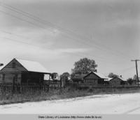 Sharecropper's homes on sugar plantation near Plaquemine Louisiana
