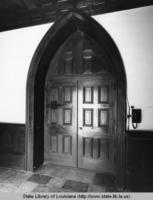 Interior door at Saint James Episcopal Church in Baton Rouge Louisiana
