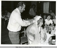 Acadian wedding reception in Louisiana circa 1970